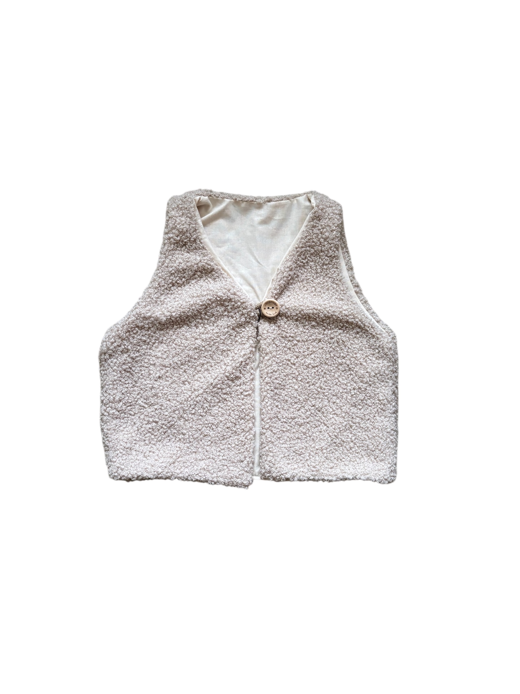 Teddy gilet beige